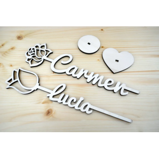 Flor de madera - MadCreativo