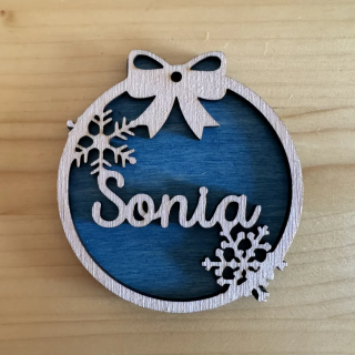 Bola de Navidad Personalizada Lazo